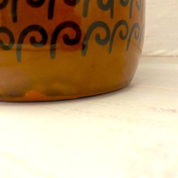 Vintage Japanese Stoneware Small brown Crock with wooden Lid Sugar Bowl - Picture 2 of 9